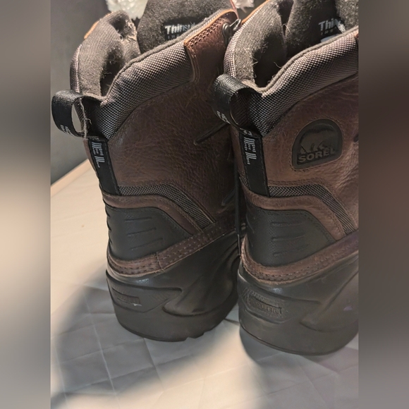 *Sorel Mens Avalanche Waterproof Outdoor Leather High Top Rubber Boots,Size 10.5 - Picture 8 of 11